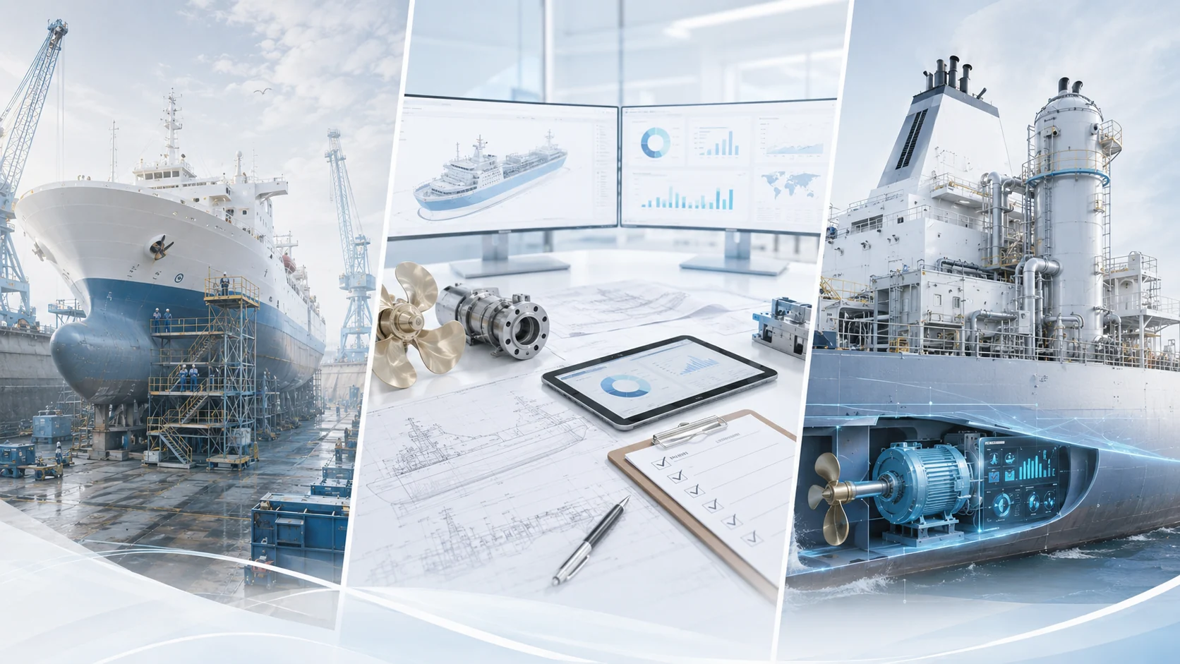 Drydocking project management and technical coordination